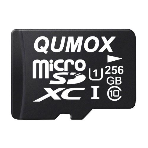 Qumox 256Go micro sd sdxc classe 10 256g 256gb pour téléphone Android samsung Huawei xiaomi