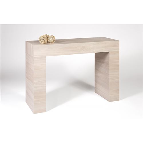 Mobilifiver Table console, Evolution, Orme Perle, 110 x 40 x 80 cm, Mélaminé, Made in Italy
