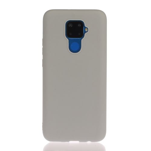 Coque en TPU mat de couleur unie anti-empreintes digitales gris pour votre Huawei Mate 30 Lite/Nova 5i Pro