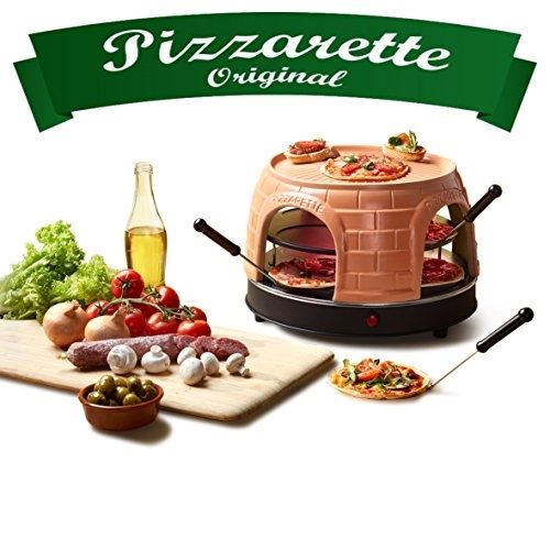Emerio po-116124 machine et four à pizzas 8 pizza(s) noir, orange 1500 w