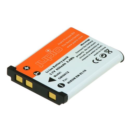 Jupio - Batterie - Li-Ion - 520 mAh - pour Nikon Coolpix S203, S210, S220, S230, S3000, S4000, S5100, S520, S570, S60, S600, S80