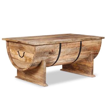 Vidaxl Table Basse Bois De Manguier Massif 88 X 50 X 40 Cm Achat