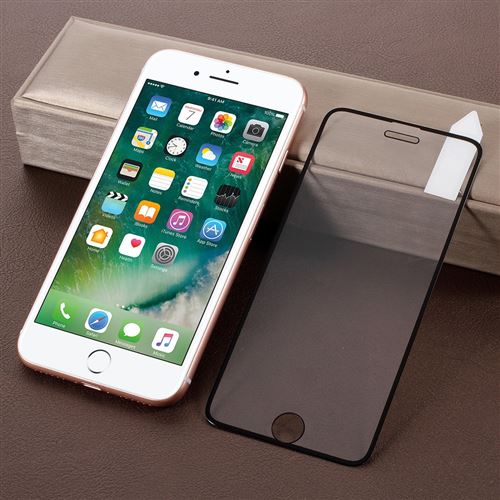 Coque en TPU solide défense 026mm revêtement sous vide de bord 2.5D soie imprimer plein noir pour votre Apple iPhone 8/7/6s/6