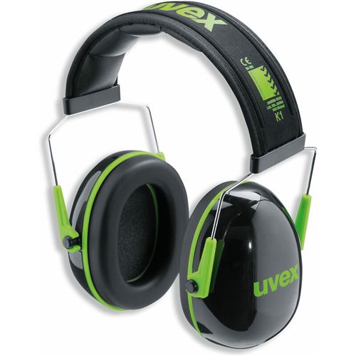 Uvex Noir Coquille Anti-Bruit K1, / Vert