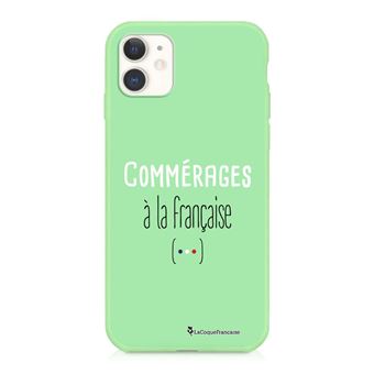 -5€98 sur Coque pour iPhone 11 Silicone Liquide Douce vert ...