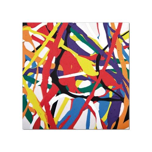 Tableau Verre Acrylique Peinture Abstraite Multicolore Triptyque Achat Prix Fnac