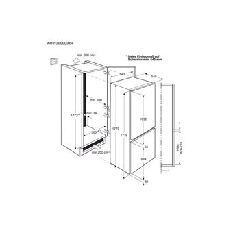 Réfrigérateurs combinés Froid Froid brassé ELECTROLUX 54cm, 4894014