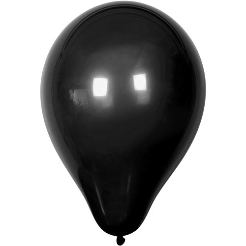 Creotime ballons pour hélium 10 pièces noir