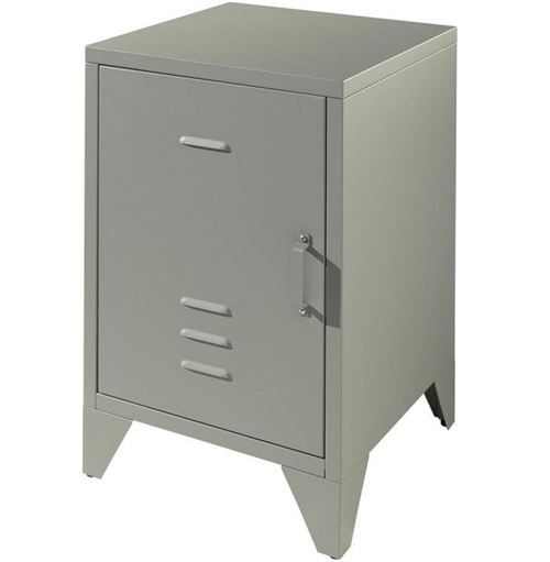 Chevet 1 porte Bronxx - Vert olive mat