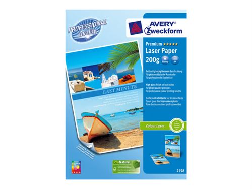 Avery Zweckform Premium Colour Laser Paper 2798 - papier - 100 feuille(s)