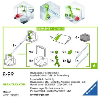 RAVENSBURGER GRAVITRAX ELEMENT TYROLIENNE