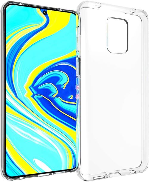 Coque pour Xiaomi Redmi Note 9S Souple Transparente flexible Bumper en Gel TPU Silicone avec bords renforcés