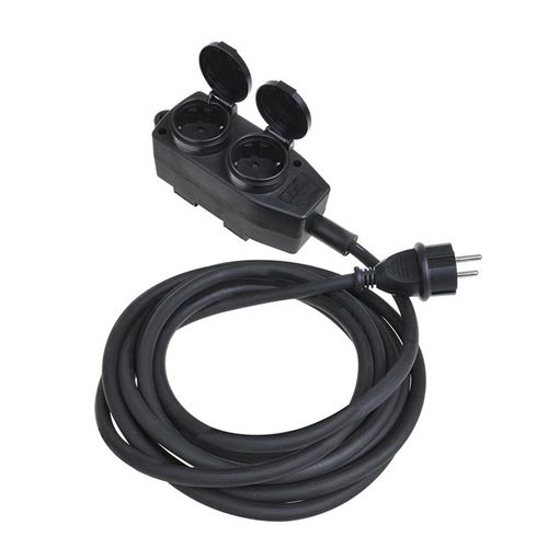 ProPlus prise-Schuko quadruple 1,5 mm 5 mètres noir