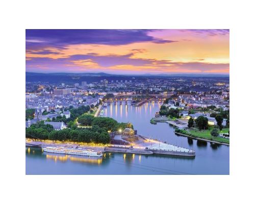 Puzzle 1000 Pièces : Koblenz, Deutsches Eck, Ravensburger