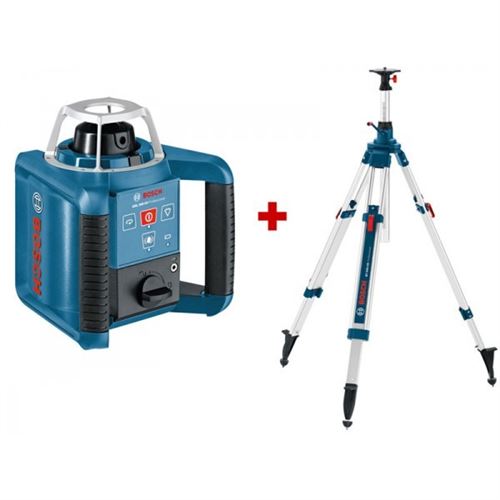 Pack Intérieur : Laser Rotatif Automatique Bosch Grl 300 Hv + Trépied 2.95M Bt300 - 061599403X