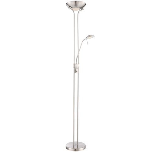 GLOBO Lampadaire LED LEONAS Nickel 59020