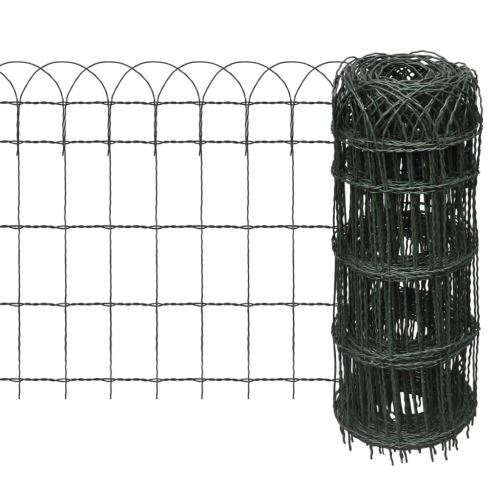 Version mise à jour Clôture de jardin Grillage Bordure de jardin de fer pour plantes et animaux 25 x 0,65 m