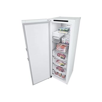LG GFT61SWCSE - Congélateur - vertical - pose libre - largeur : 59.5 cm - profondeur : 70.7 cm - hauteur : 186 cm - 324 litres - classe E - blanc
