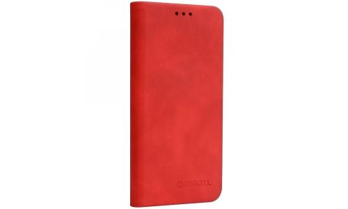 Etui type portefeuille Galaxy A40 rabat rouge vintage