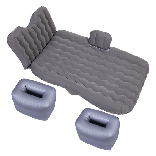 Gonflable Voyage voiture Matelas Matelas pneumatique banquette arrière Sommeil Repos Mat avec oreiller / pompe wedazano2369
