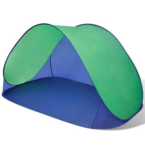 Strandtent opvouwbaar waterafstotend met UV bescherming (groen)
