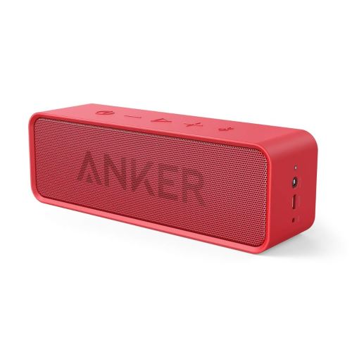 Anker SoundCore - Haut-parleur - pour utilisation mobile - sans fil - Bluetooth - 6 Watt - rouge