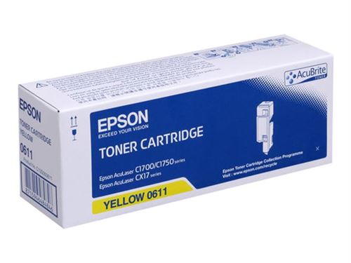 Epson Jaune - Haute Capacité - Original - Cartouche De Toner - Pour Aculaser C1700, C1750n, C1750w, Cx17nf, Cx17wf - Image 1