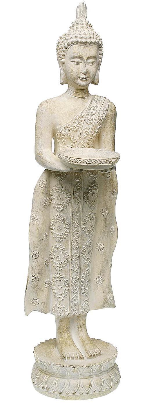 Versa - Bouddha en résine avec bougeoir 47 cm