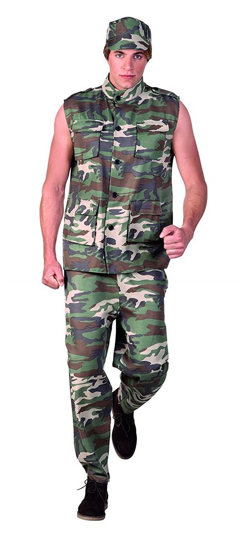 Boland 83589–erwachsenenkostüm officer army-taille 54/56