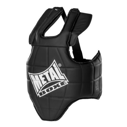 Plastron Noir Métal boxe-S-Noir-XS--S-Noir--------------Noir-