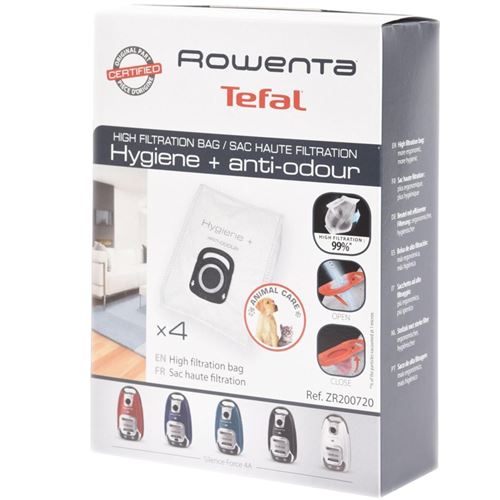 Boite De 4 Sacs Haute Filtration Aspirateur Zr200720 Rowenta - 310642