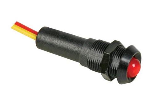 Voyant led rouge clignotant 12v boitier noir