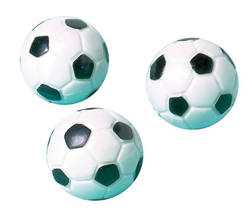 Amscan balles rebondissantes football 3,5 cm blanc/noir 12 pièces