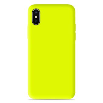 Coque silicone gel Apple iPhone X/XS couleur Jaune - Etui ...