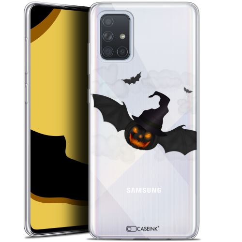 Coque Pour Samsung Galaxy A71 (A715) (6.7 ) Extra Fine Halloween Chauve Citrouille