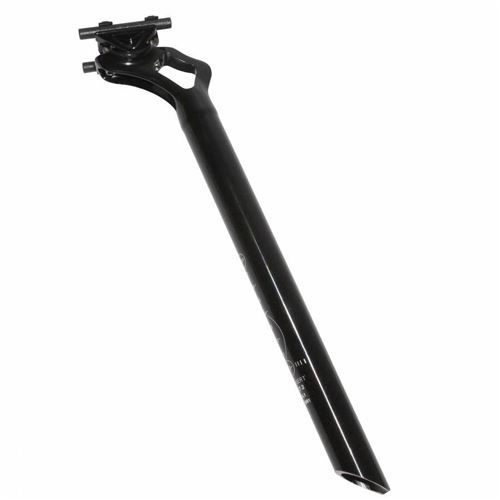 Tige de selle route-vtt alu noire diam 27,2 l350mm (recul 25mm)