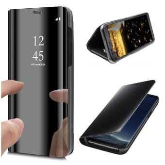 Coque Samsung Galaxy J4 Plus J4 Clear View Etui a Rabat Fonction Stand Etui Housse pour Samsung J4 2018 Noir Coque et etui telephone mobile Achat prix fnac