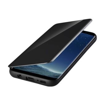 Coque Samsung Galaxy J4 Plus J4 Clear View Etui a Rabat Fonction Stand Etui Housse pour Samsung J4 2018 Noir Coque et etui telephone mobile Achat prix fnac
