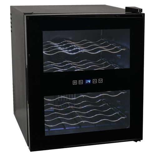 vidaXL Wijnkoeler voor 16 flessen met LCD-scherm 48 L