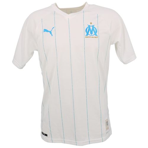 Maillot de football Puma Maillot de football Puma Om home rep shirt wht jr Blanc taille : 12ans réf : 19619 Blanc taille : 12ans réf : 19619