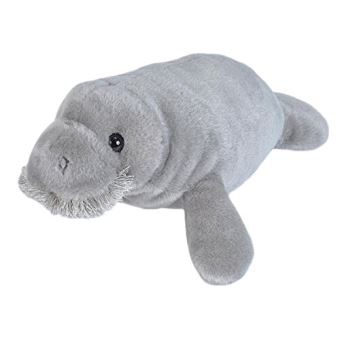 Wild Republic Manatee Plush Peluches Peluches Cadeaux pour