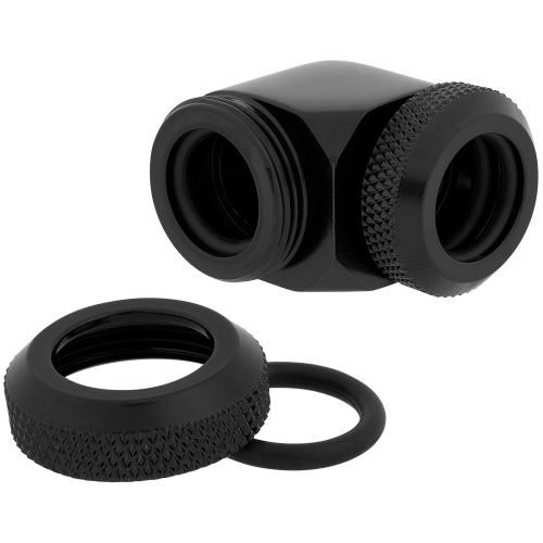 corsair corsair hydro x series 90 grad xf hardline 12mm od fittings twin noir