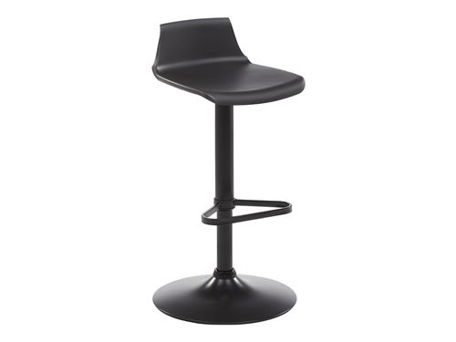 Tabouret de bar CALAS - Polypropylène - Coloris noir