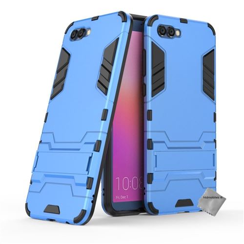 Housse etui coque rigide anti choc pour Huawei Honor View 10 avec verre trempe - BLEU CLAIR
