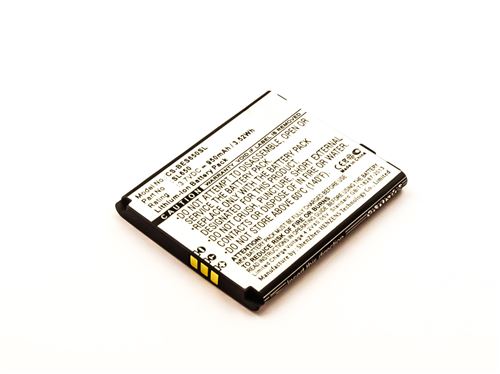Battery Bea-Fon SL650, Li-ion, 3,7V, 950mAh, 3,5Wh