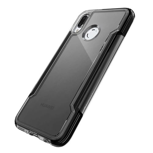 Coque pour Huawei P20 Lite Defense Clear Noire Xdoria