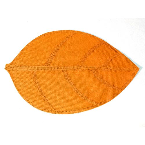Set de table 30 x 45 cm fibre papier feuille Orange