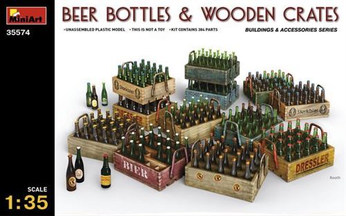 Beer Bottles & Wooden Crates - 1:35e - Miniart