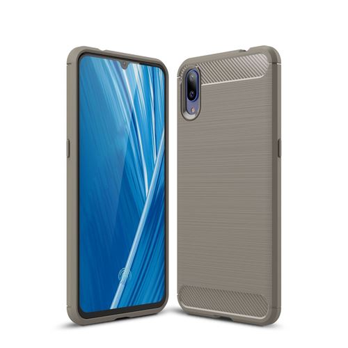 Coque en TPU fibre de carbone gris pour votre Vivo X23