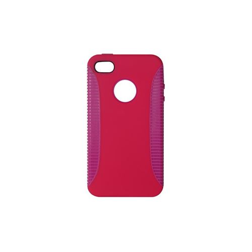 Coque silicone rose ultra grip iPhone 4